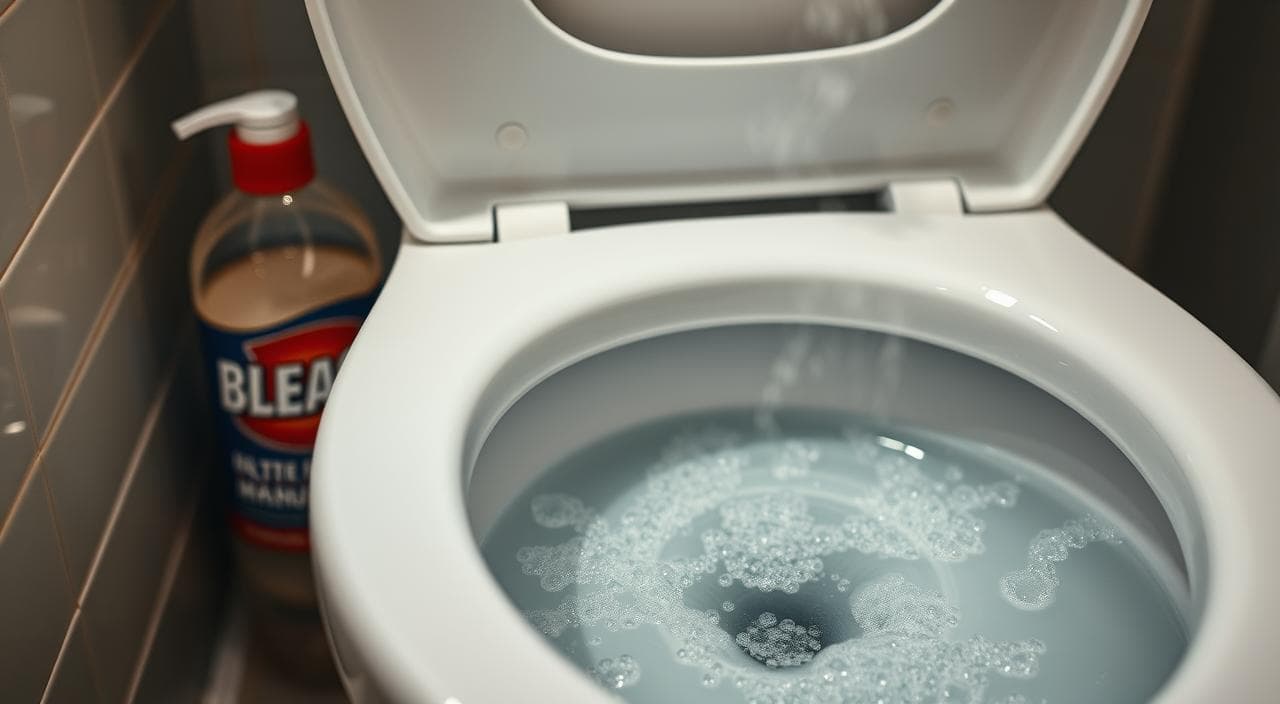 Desentupir vaso sanitário com cloro