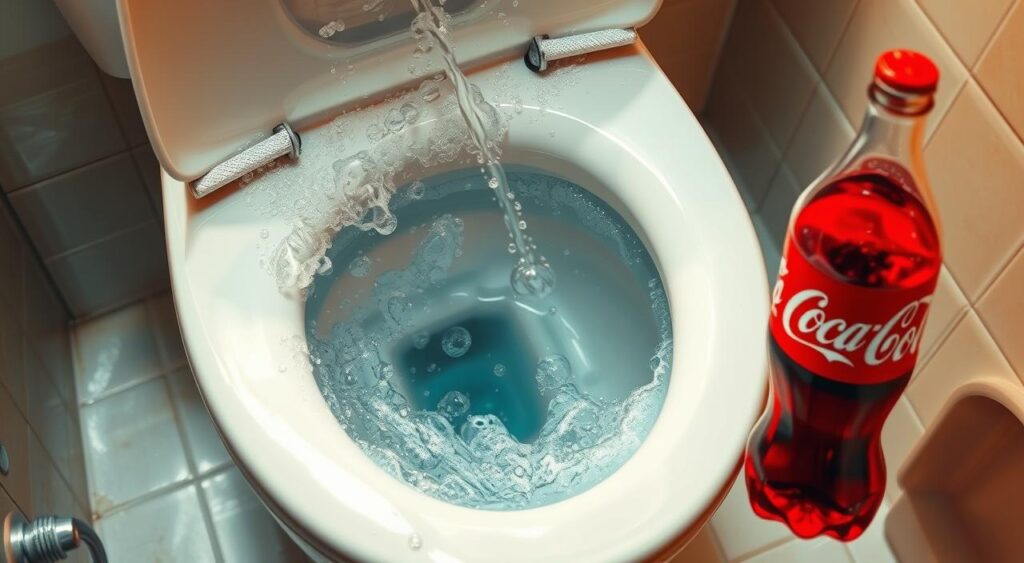 Desentupir vaso sanitário com Coca-Cola